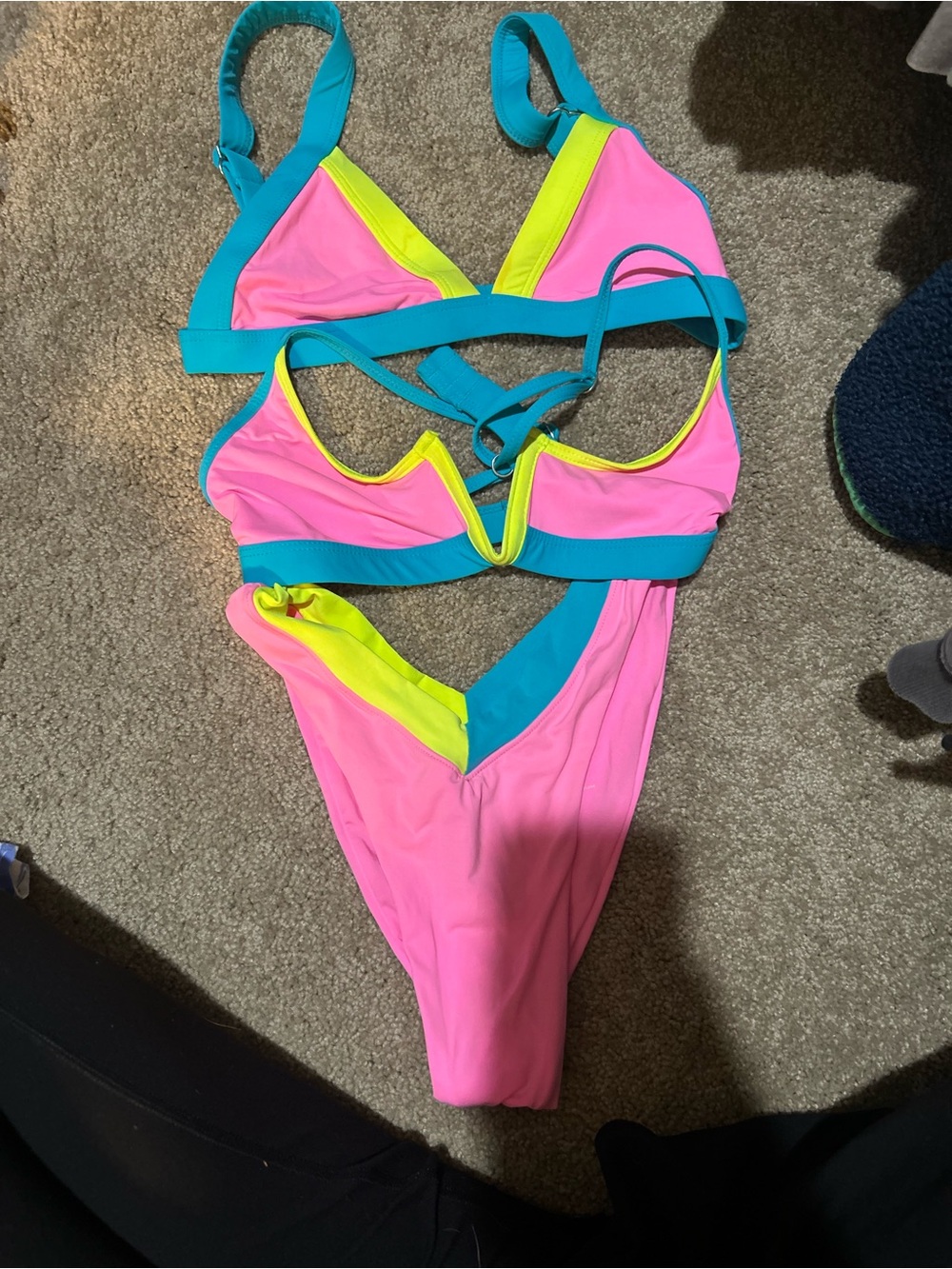 ONE ONE Bikini Set with two different style tops.